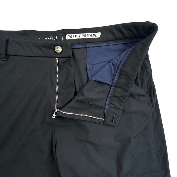 Johnnie-O Prep Formance Shorts Men's 40 Black Golf 10” Inseam Stretch Flat Front - Picture 3 of 11